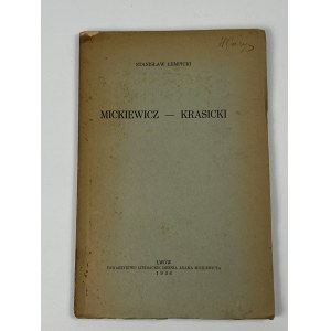 [věnování] Lempicki Stanisław Mickiewicz - Krasicki Lvov 1936