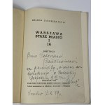 [dedykacja autorki dla Tadeusza Pankiewicza] Zahorska - Pauly Helena, Warszawa Stare Miasto i ja
