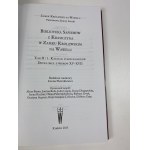 Bibliothek der Sapiehs von Krasiczyn im königlichen Schloss von Wawel Bd. 1-2 in 3 Bänden.