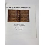 Warschauer Buchbinderei. Ausstellung anlässlich des 25-jährigen Bestehens des Museums für Warschauer Buchdruck 5. Oktober - 20. November 2005