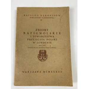Więckowska Helena, Sbírka Batignol a Společnost polských přátel v Londýně 2300 - 2666