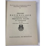 Więckowska Helena, Zbiory Batignolskie i Towarzystwa Przyjaciół Polski w Londynie 2300 - 2666