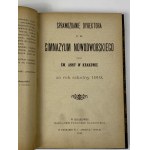 Správa riaditeľa Nowodworského gymnázia v Krakove za školský rok 1909 - 1912