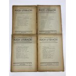 [Set of 11 issues] Literary Movement. Monthly magazine 1932-1936