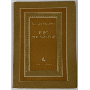 Różewicz Tadeusz - Pięć poematów [wydanie I]