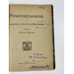 Piszowa Aniela, Ominations and occasional poems