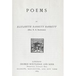 Barrett Elizabeth Barrett (Mrs. E. B. Browning) - Poems. London 1889.