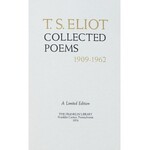 Eliot Thomas Stearns - Collected Poems 1909-1962. Pennsylvania 1976. The Franklin Library.