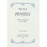 Pascal Blaise - Pensees. With an introduction by T. S. Eliot. Pennsylvania 1979. The Franklin Lib...