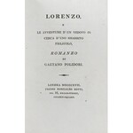 Polidori Gaetano - Lorenzo. Londra 1817. Presso Romualdo Zotti.