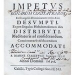 Kraszewski Joanne - Impetus, bonarum cogitationum, exb Evangeliis Dominicarum totius Anni Desvmpt...