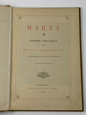 Malczewski Antoni, Marya [ilustracje M. Andriollego][wydanie III]