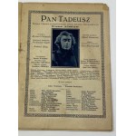 Pan Tadeusz – program niemego filmu z 1928 roku [proj. okł. Wojciech Kossak]