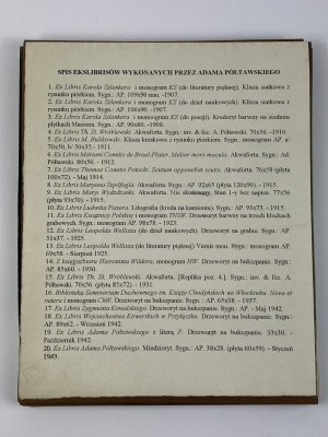Teka z 39 ekslibrisami wykonanymi przez Adama Półtawskiego