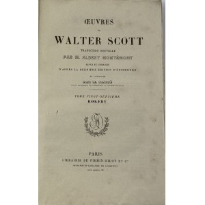 [staloryty] Scott Walter - Oeuvres de Walter Scott [Dzieła zebrane Waltera Scott’a t. XXVII – Rokeby