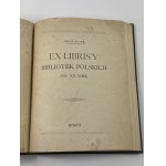 [oprawa skórzana - J. Budnik] Wittyg Wiktor, Ex-librisy bibliotek polskich XVII i XVIII wieku/Ex-librisy bibliotek polskich XVI-XX wiek - współoprawne