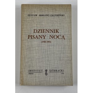 Herling - Grudziński Gustaw - Dziennik pisany nocą (1980-1983) [wydanie I]
