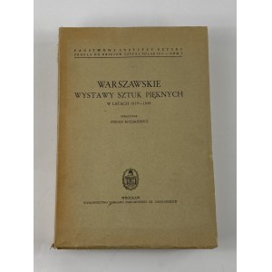 Kozakiewicz Stefan, Warszawskie wystawy sztuk pięknych w latach 1819 - 1845