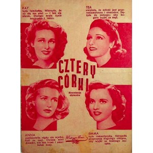 Cztery córki, Warner Bros - ulotka kinowa [1938]