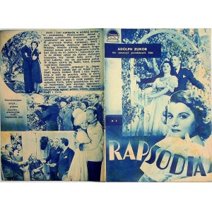 Rapsodia, Paramount Pictures - ulotka kinowa [ok. 1935]