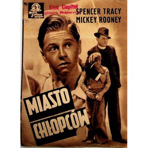 Miasto chłopców, Metro Goldwyn Mayer - ulotka kinowa [1938]