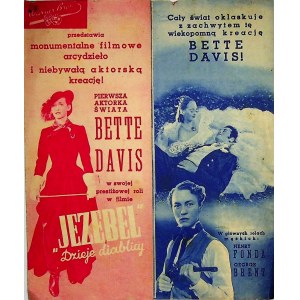 Jezebel dzieje diablicy, Warner Bros - ulotka kinowa [1938]