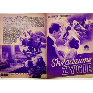 Skradzione życie, Paramount Pictures - ulotka kinowa [1939]