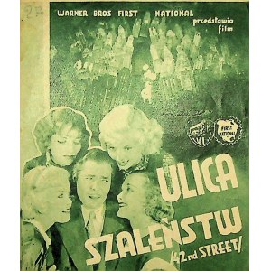 Ulica szaleństw - ulotka kinowa [1933]