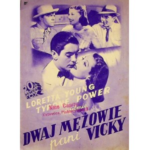 Dwaj mężowie pani Vicky, 20th Century Fox - ulotka kinowa [1937]