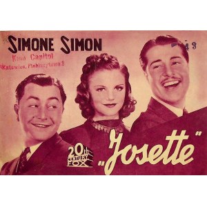 Josette, 20th Century Fox - ulotka kinowa [1938]