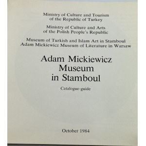 Muzeum Adama Mickiewicza w Stambule / Adam Mickiewicz Museum in Stamboul 1984