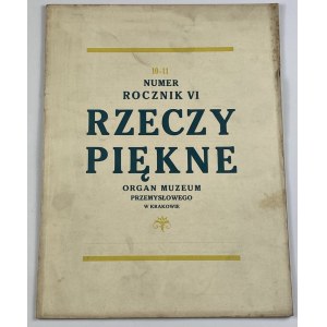 Rzeczy piękne Rocznik VI nr 10-11 [1927]