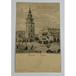 Kraków - Krakau. Wieża ratuszowa i Sukiennice