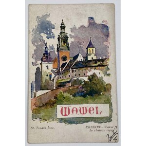 Karta pocztowa Kraków - Wawel, St. Tondos, Wydawnictwo Salonu Malarzy Polskich