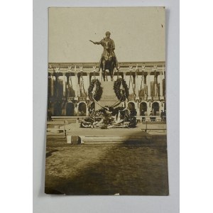 Przedwojenna kartka pocztowa - Pomnik księcia Józefa Poniatowskiego