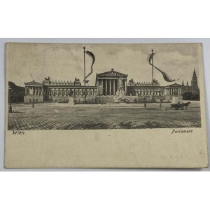 Karta pocztowa - Wien [Wiedeń] Parlament. [1918] [Zakopane] [Anna Jurkówna]