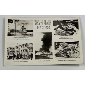 Karta pocztowa fotograficzna Westerplatte 1-7 IX 1939