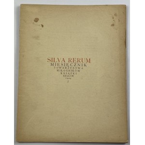 Silva Rerum 1925/2 [Mickiewicz, Wyspiański]