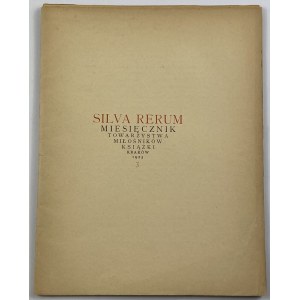 Silva Rerum 1925/3