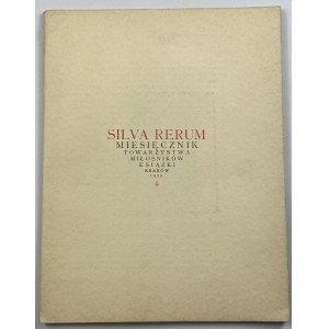 Silva Rerum 1925/4 [Wilno, Wyspiański]