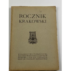 [Rocznik Krakowski Tom XVII] Klein Franciszek, Stary Kraków