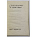 Szymborska Wisława, Wielka liczba [wydanie I]