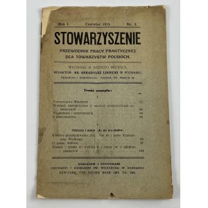 Stowarzyszenie Rok I. Nr 3. Czerwiec 1913