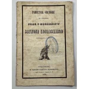 Pamiętnik obchodu ku uczczeniu prac i męczeństw Szymona Konarskiego rozstrzelanego w Wilnie