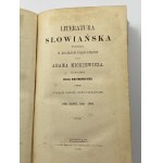 Mickiewicz Adam, Literatura słowiańska wykładana w Kolegium Francuzkiem t. 1-4 w 3 wol.