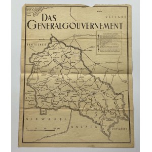 Mapa Das Generalgouvernement [Generalna Gubernia]