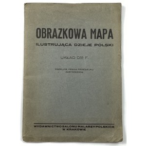 Obrazkowa mapa ilustrująca dzieje Polski