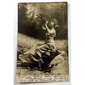 [Karta pocztowa] Reutlinger, Paris 1900. Amelia Paleczna [krakowska malarka]