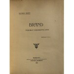 IBSEN - BRAND. POEMAT DRAMATYCZNY 1903