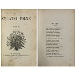 KWIATKI POLNE 1884 r.